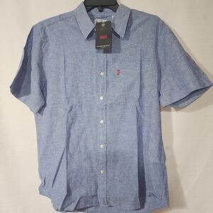 Levi's sunset one pocket button down shirt men's medium
